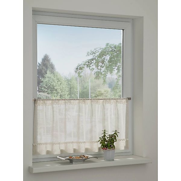 Bennetti Bistrogardine Herz-Borte Natur 48 x 135 cm günstig online kaufen