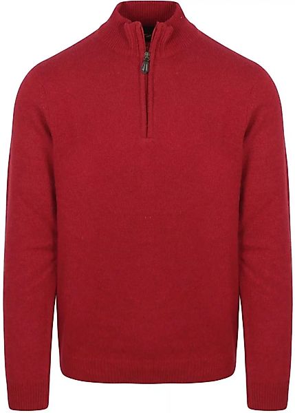 Suitable Half Zip Pullover Lambswool Rot - Größe XL günstig online kaufen