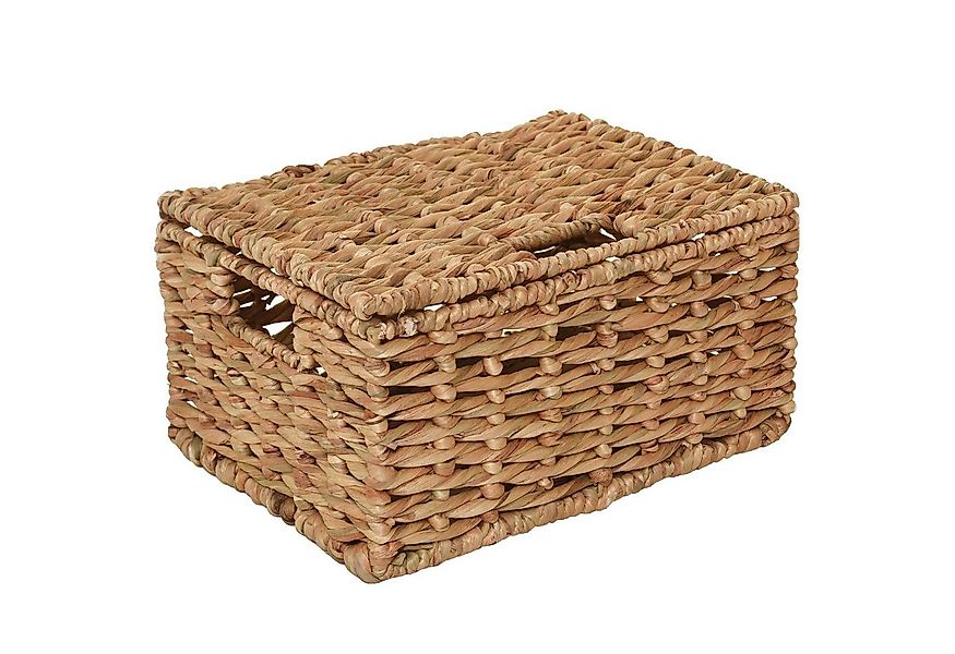 VIVANNO Regalkorb Wasserhyazinthe SECCHIO Kasten - Natur Geflochten (1 St), günstig online kaufen