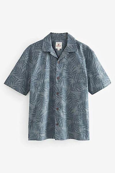 Next Kurzarmhemd Florales Kurzarmhemd und kubanischem Kragen (1-tlg) günstig online kaufen