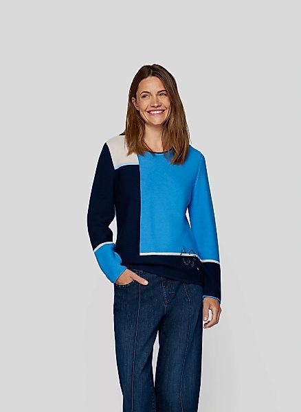 Rabe Strickpullover, im Colorblocking-Design günstig online kaufen