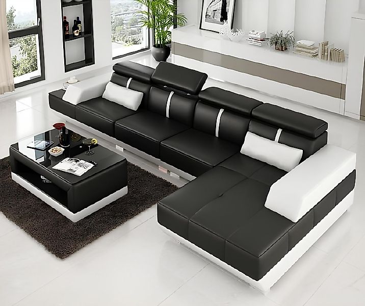 JVmoebel Sofa Ecksofa Wohnlandschaft Couch Polster L Form Garnitur Eck Couc günstig online kaufen