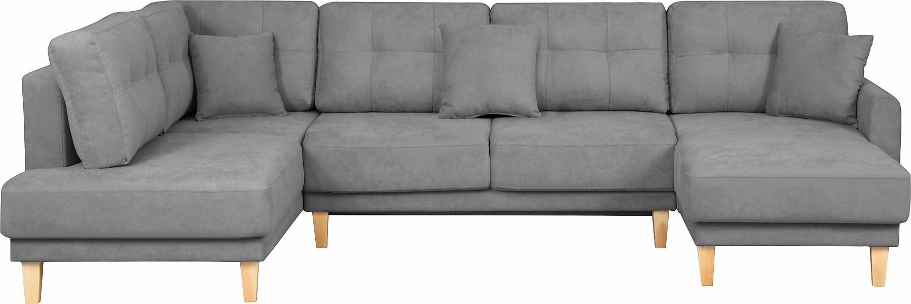 Home affaire Wohnlandschaft "TRIPLO U-Form wahlweise mit Schlaffunktion, B/ günstig online kaufen