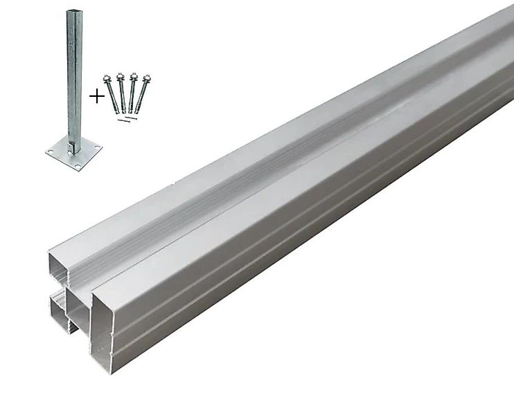 Ecofences Zaunpfosten Hochwertige Aluminium Zaunpfosten 190cm günstig online kaufen
