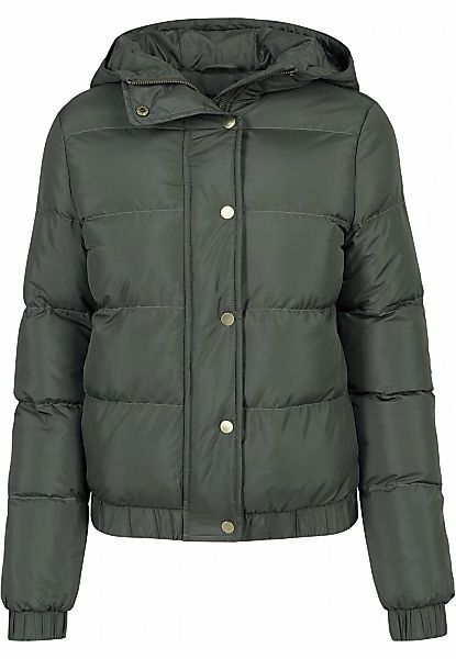 URBAN CLASSICS Winterjacke "Urban Classics Damen Ladies Hooded Puffer Jacke günstig online kaufen