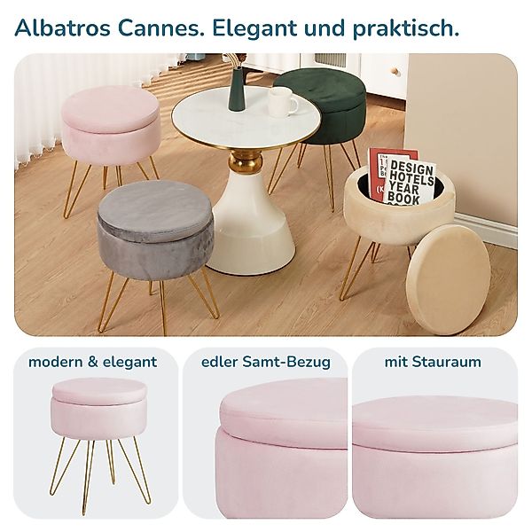 Albatros International Polsterhocker Albatros Hocker mit günstig online kaufen