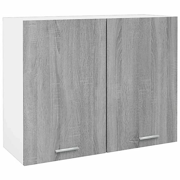 vidaXL Hängeschrank Hängeschrank Grau Sonoma 80x31x60 cm Spanplatte günstig online kaufen