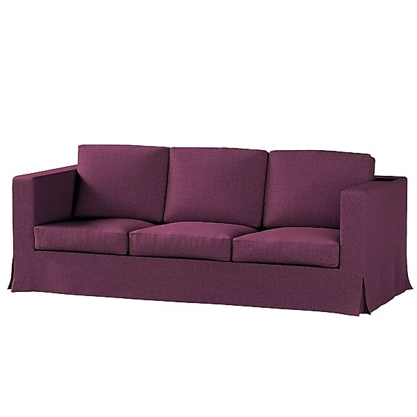 Bezug für Karlanda 3-Sitzer Sofa nicht ausklappbar, lang, pflaumenviolett, günstig online kaufen