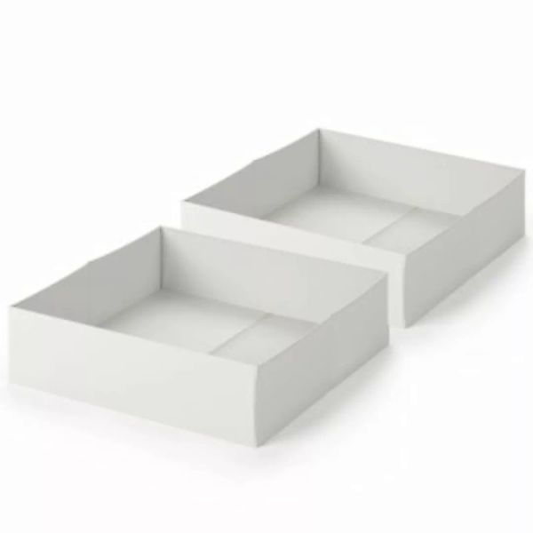 VitaliSpa Faltbox Schublade 2er Set Weiß weiß günstig online kaufen