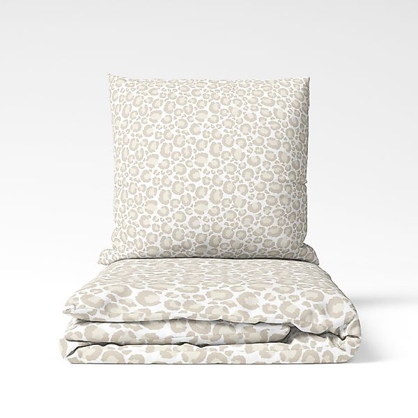 MTOnlinehandel Bettwäsche Leo Adventure in Renforcé, Weiß/ Beige, Animal, 1 günstig online kaufen