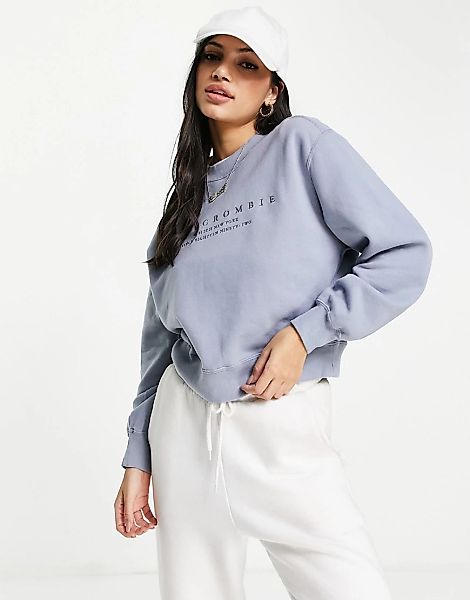Abercrombie & Fitch – Sweatshirt in Blau günstig online kaufen