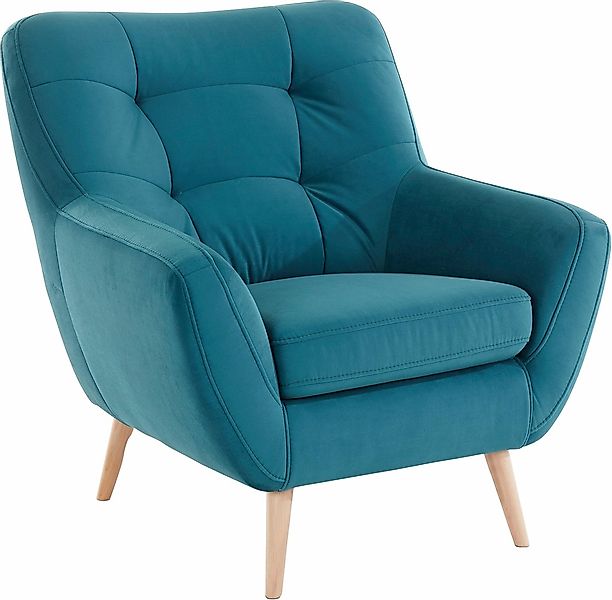 exxpo - sofa fashion Sessel "Scandi, Loungesessel mit tollem Sitzkomfort, h günstig online kaufen