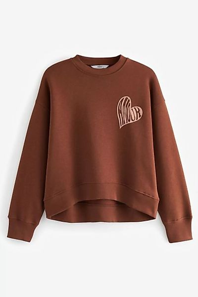 Next Sweatshirt Sweatshirt mit Herzmotiv Amour (1-tlg) günstig online kaufen