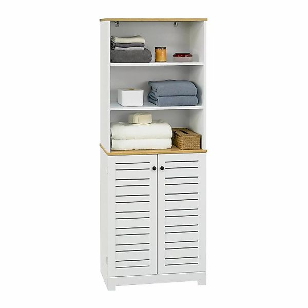 SoBuy Hochschrank BZR44 Badschrank Aufbewahrungsschrank mit günstig online kaufen