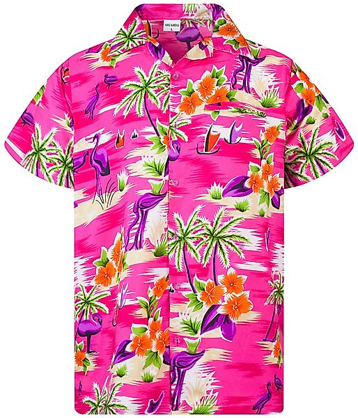 King Kameha Hawaiihemd Flamingos Funky Hawaii-Hemd günstig online kaufen