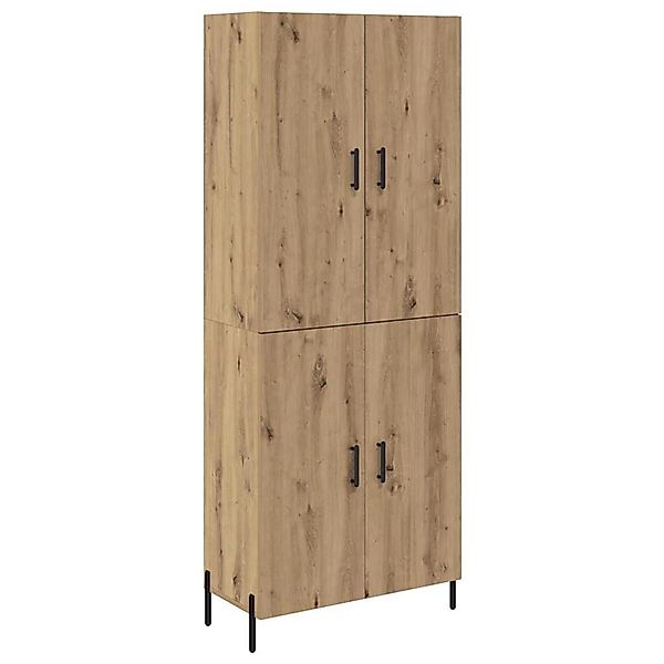 vidaXL Highboard Artisan-Eiche 69,5 x 34 x 180 cm Holzwerkstoff 3415904 günstig online kaufen