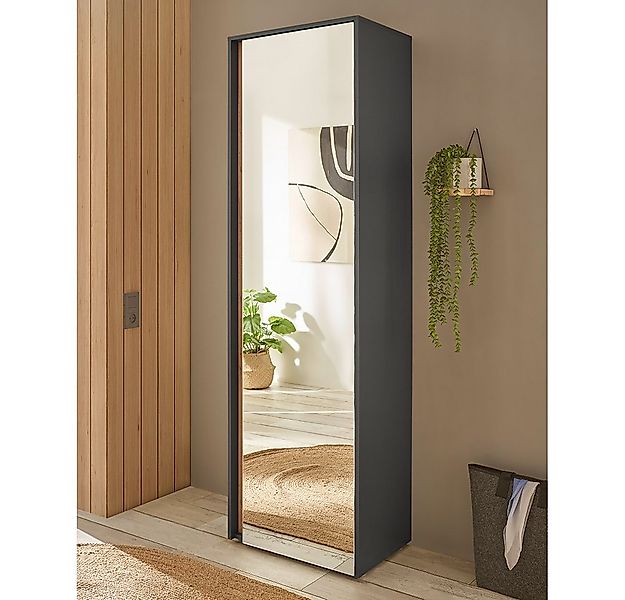 Lomadox Garderobenschrank CRISP-61 in anthrazit mit günstig online kaufen