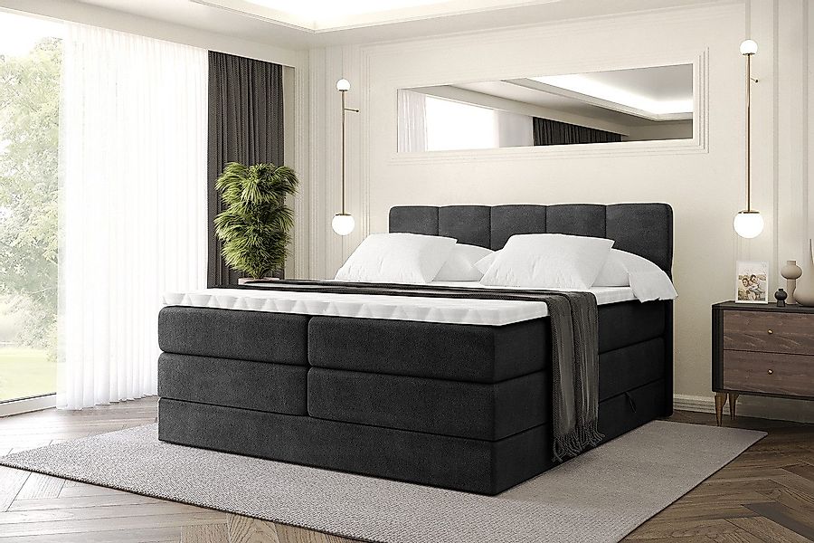 ALTDECOR Boxspringbett LIRO KING (Multipocket-Matratze H4, günstig online kaufen
