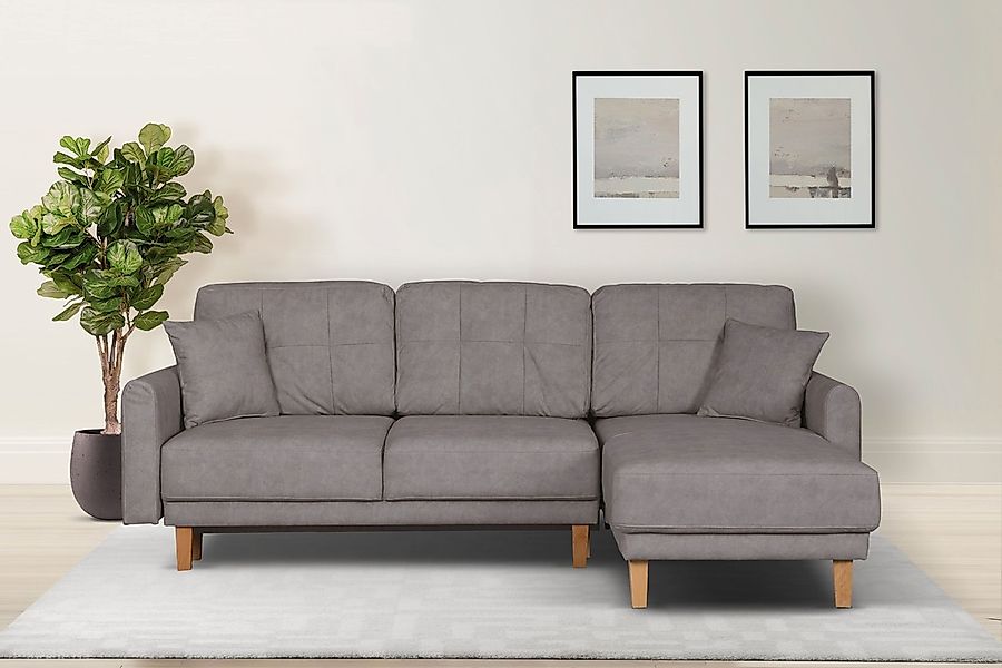 Home affaire Ecksofa "TRIPLO optionale Schlafsofa mit Bettkasten, Maße B/T/ günstig online kaufen