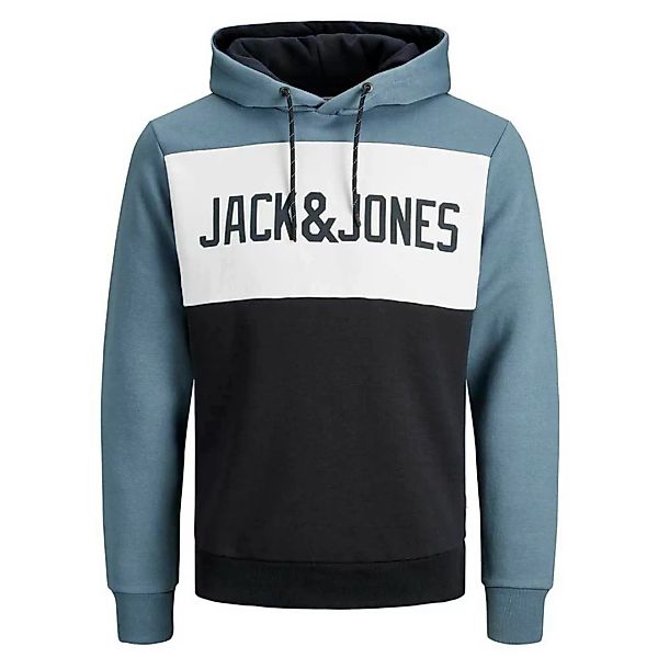 Jack & Jones Logo Blocking Kapuzenpullover M China Blue / Regular Fit günstig online kaufen