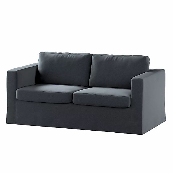 Bezug für Karlstad 2-Sitzer Sofa nicht ausklappbar, lang, graphite, Sofahus günstig online kaufen