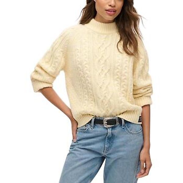 Superdry  Pullover Pull côtelé brossé à col ample femme günstig online kaufen