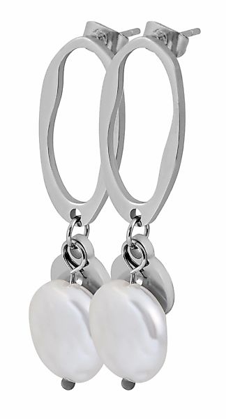 Adelia´s Paar Ohrhänger "Damen Ohrringe – Ohrstecker aus Edelstahl mit Süßw günstig online kaufen