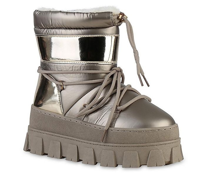 VAN HILL 841395 Winterstiefelette Damen Warm Gefütterte Winter Boots Stiefe günstig online kaufen