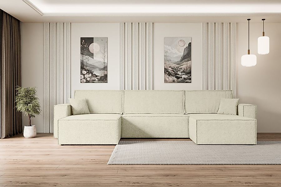 ALTDECOR Wohnlandschaft CELTIC-XLU, Couch mit Schlaffunktion, günstig online kaufen