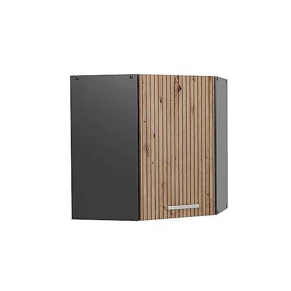 Vicco Eckhängeschrank R-Line Küchen-Eckschrank Artisan-Eiche/Anthrazit 57 c günstig online kaufen
