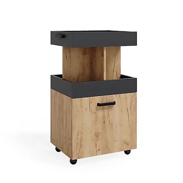 Vicco Barschrank Kamber, Goldkraft Eiche/Anthrazit, 50 x 89 cm (1-St) günstig online kaufen