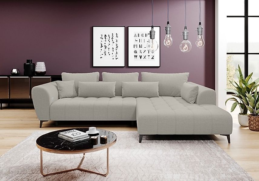 WERK2 Ecksofa »Garay, XXL-Liegefläche: elektrisch ausziehbar auf ca. 228×12 günstig online kaufen