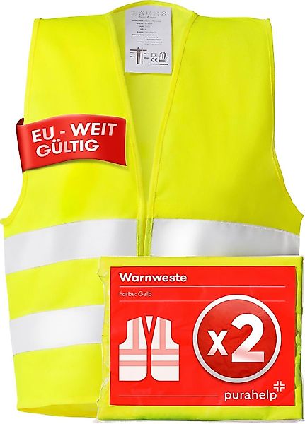 Purahelp Warnweste Auto - Europaweit gültig günstig online kaufen
