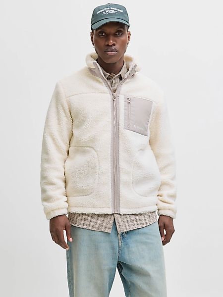 Jack & Jones Fleecejacke "JJESOHO TEDDY JACKET NOOS" ohne Kapuze günstig online kaufen