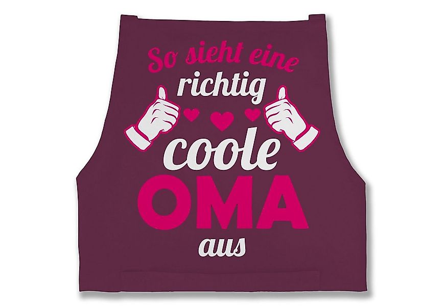 Shirtracer Kochschürze So sieht eine richtig coole Oma aus Fuchsia, (1-tlg) günstig online kaufen