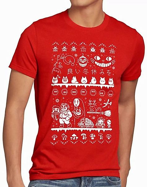 style3 T-Shirt Ghibli Anime Christmas Sweater totoro mononoke schloss chihi günstig online kaufen