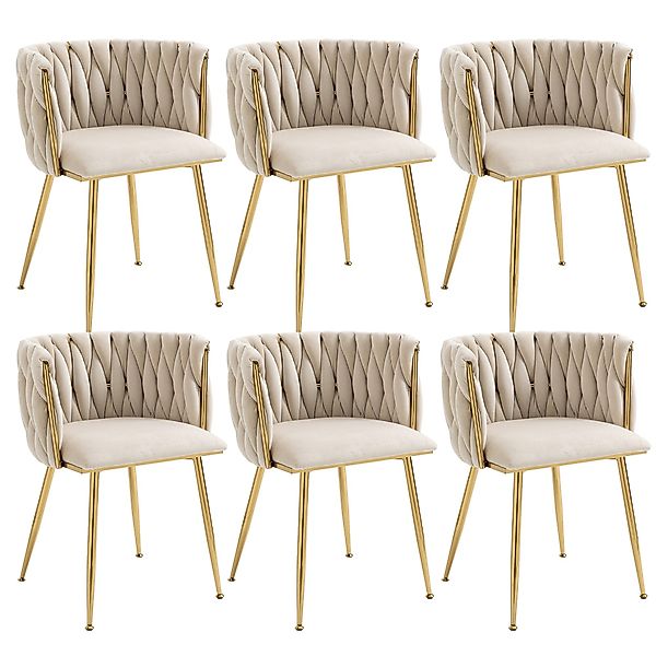 LVHOM Esszimmerstuhl Set mit runden Rückenlehne, günstig online kaufen