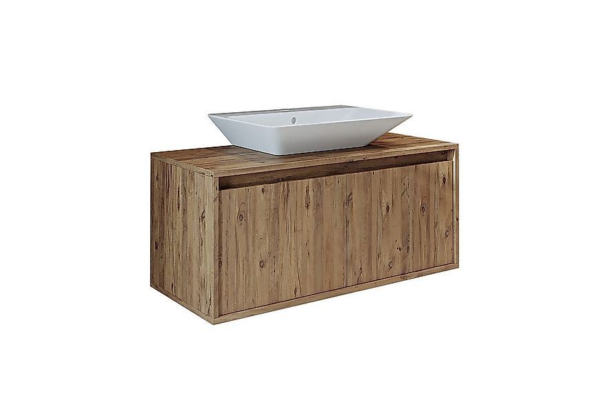 Roomart Badmöbel-Set, (Badezimmermöbel ATLANTIC 100cm in 5 Farben Waschbeck günstig online kaufen