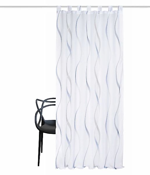 HOME WOHNIDEEN Vorhang "SCHLAUFENSCHAL" Schlaufen 1 Stk. tlg. Schlaufenscha günstig online kaufen