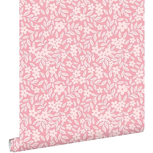 ESTAhome Tapete Blumen Rosa 50 x 900 cm günstig online kaufen