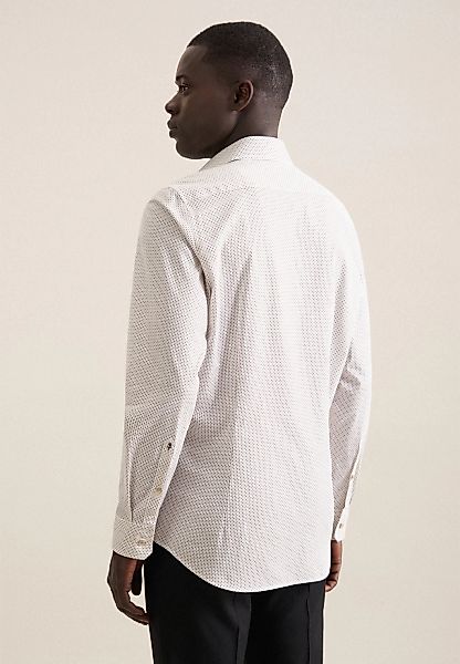 seidensticker Businesshemd "Slim" Slim Langarm Kentkragen Druck günstig online kaufen
