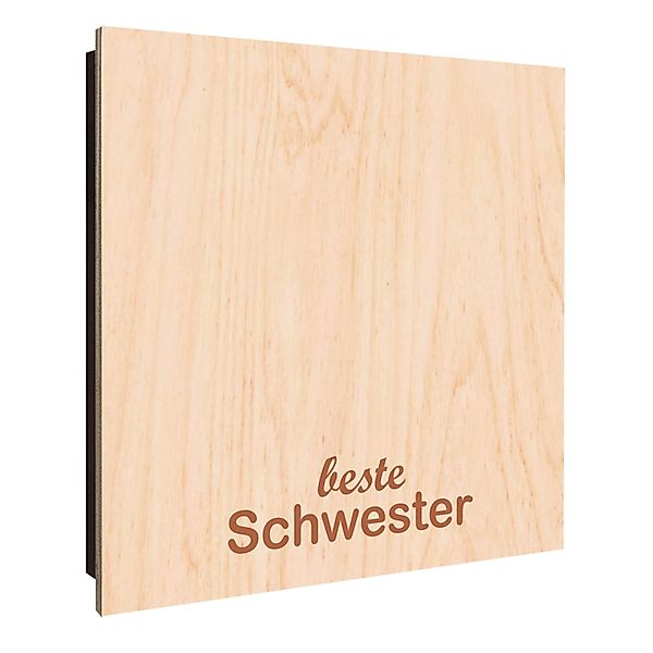 Banjado Schlüsselkasten Holz 30x30cm Schwarz Scharnier Rechts 50 Haken Desi günstig online kaufen