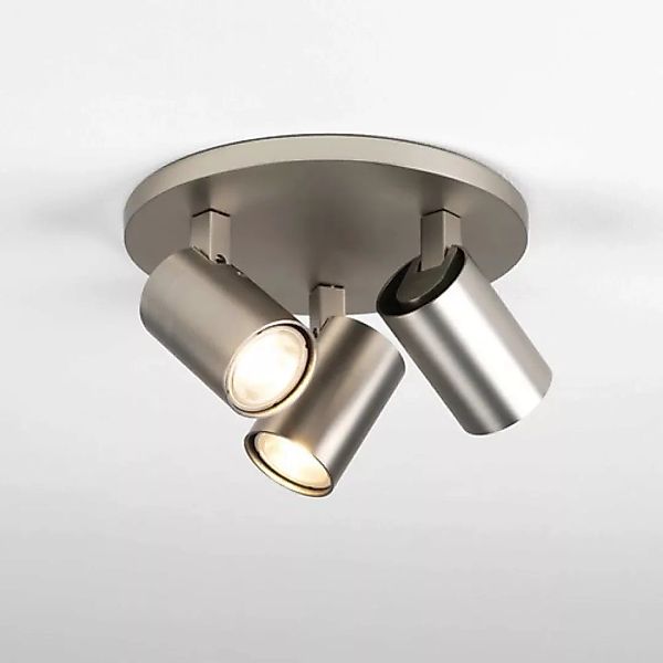 Deckenleuchte verstellbarer Spot Ascoli Triple Round metall / 3 drehbare Sp günstig online kaufen