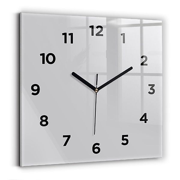 Tulup Wanduhr Glasuhr Modernistische Glaswanduhr 30x30cm günstig online kaufen