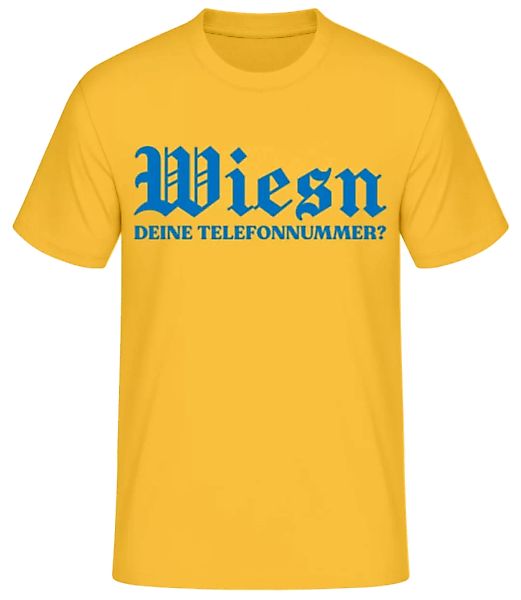 Wiesn Deine Nummer · Männer Basic T-Shirt günstig online kaufen