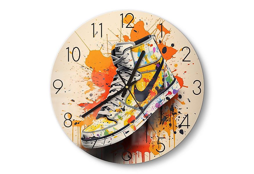 DEQOART Wanduhr 'Streetwear Symphony' (Glas Glasuhr modern Wand Uhr Design günstig online kaufen