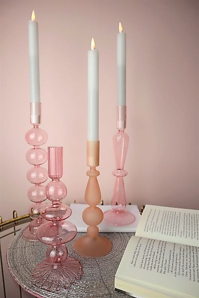 AM Design Kerzenhalter »Stabkerzenhalter aus Glas«, (Set, 2 St.) günstig online kaufen