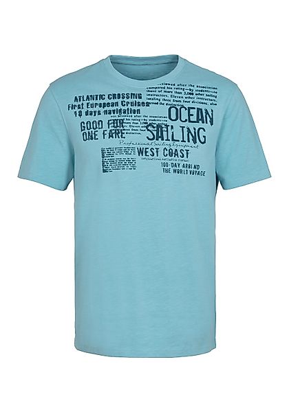 John Devin T-Shirt "mit Print", Regular-Fit, aus Slub-Qualität, mit Print günstig online kaufen