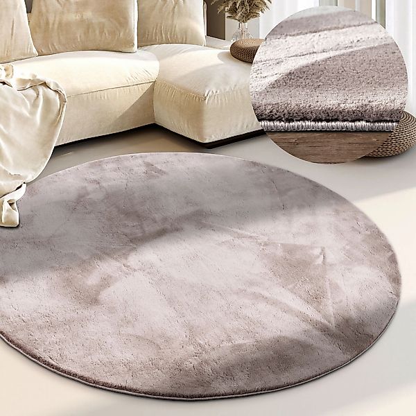 Villeroy & Boch Teppich "Leon" rund 15 mm Höhe Langflor, Shaggy, einfarbig, günstig online kaufen