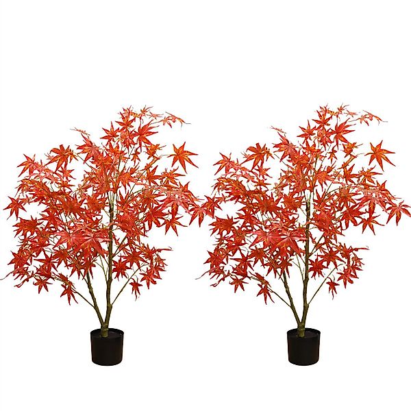 Künstliche Zimmerpflanze 2pcs künstliche Ahornbäume, Herbst günstig online kaufen